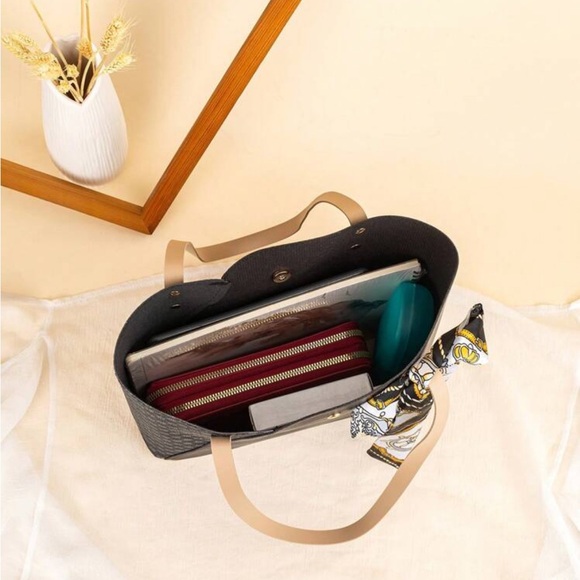 ⚠️Clearance Black Large Shoulder Tote Bag - Picture 3 of 5